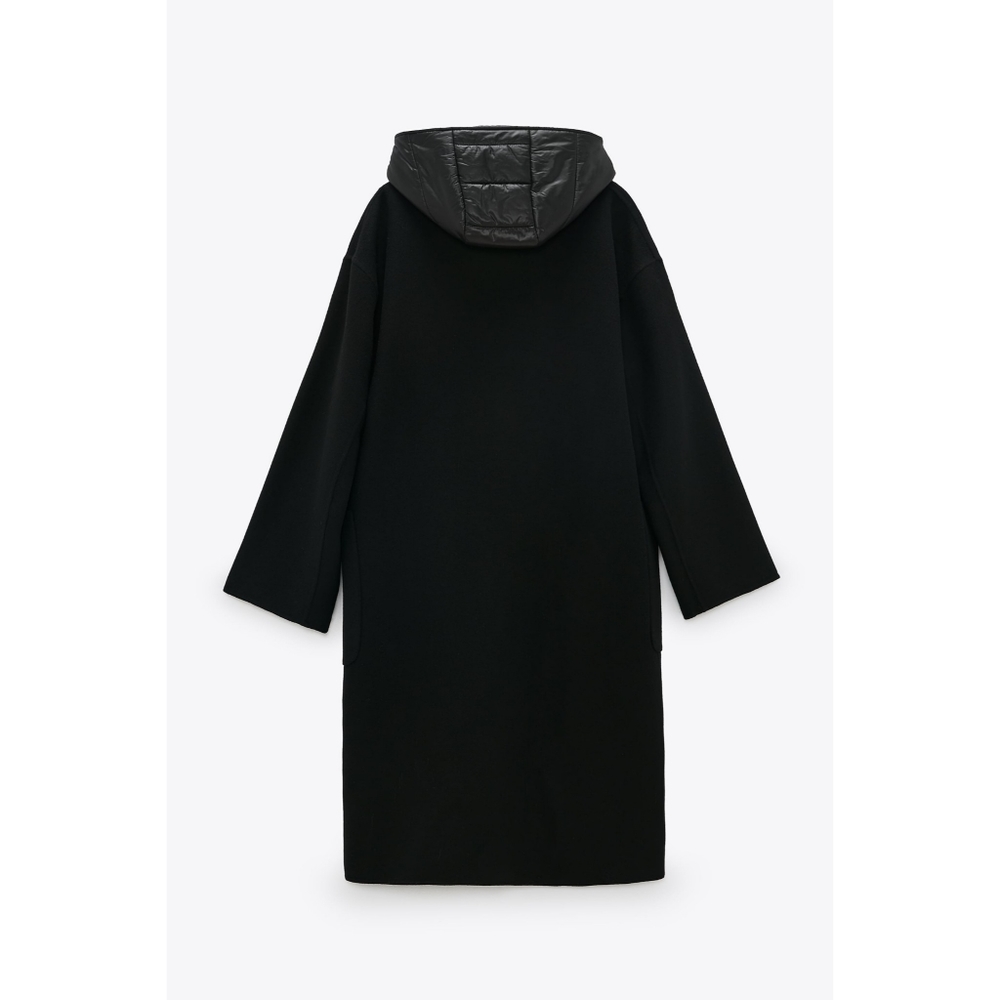 Zara 2 in 1 wool blend oversized coat and vest - Picture 7 of 15